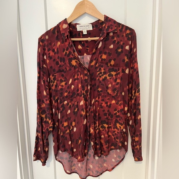 cloth & stone Tops - Anthropologie Cloth & Stone: Button-Down Blouse: Size Small